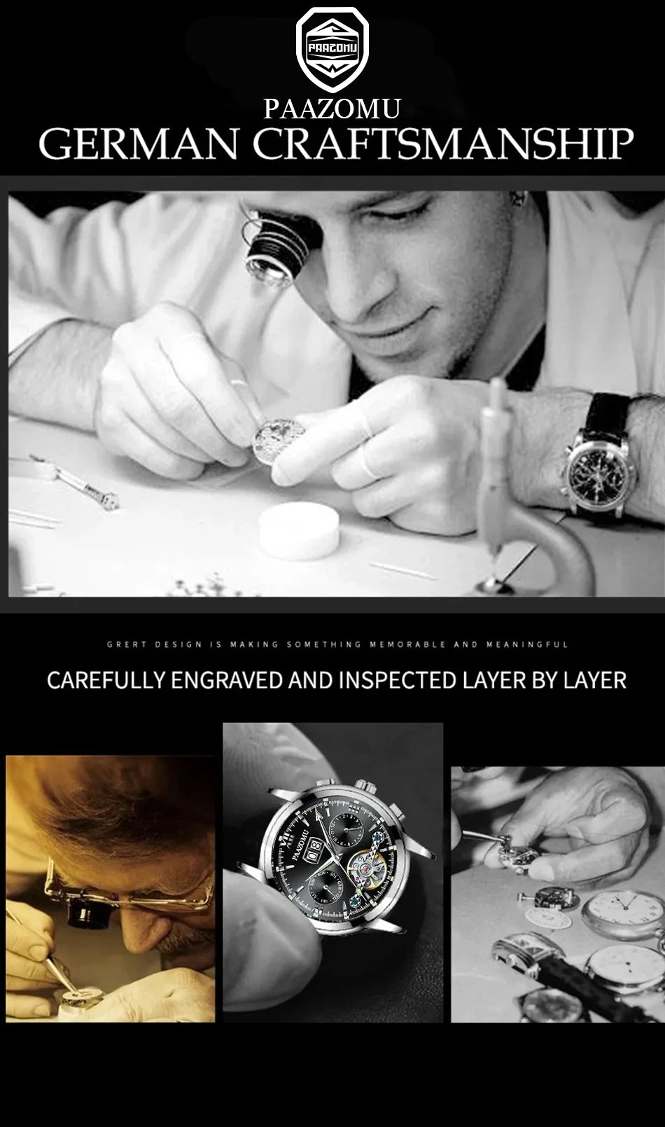 Men's Diver Quartz Watch – Luxury Waterproof Sport