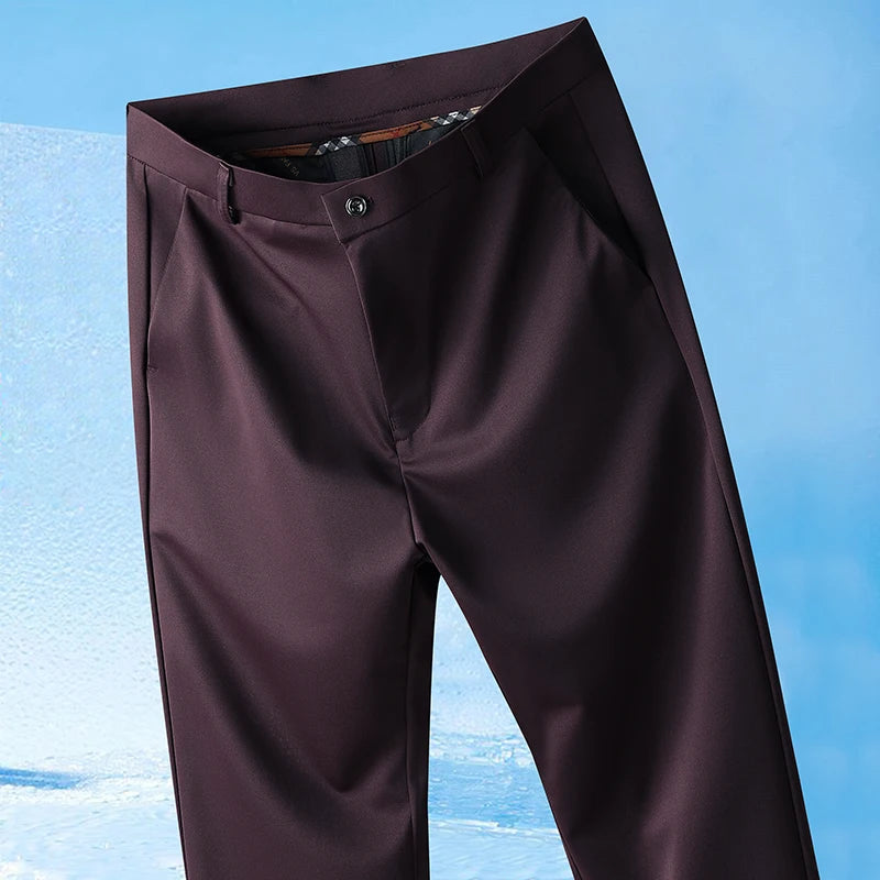 Men's Stretch Summer Pants – Lightweight Straight Fit