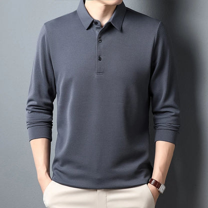 Men's Long Sleeve Polo Shirt – Business Casual