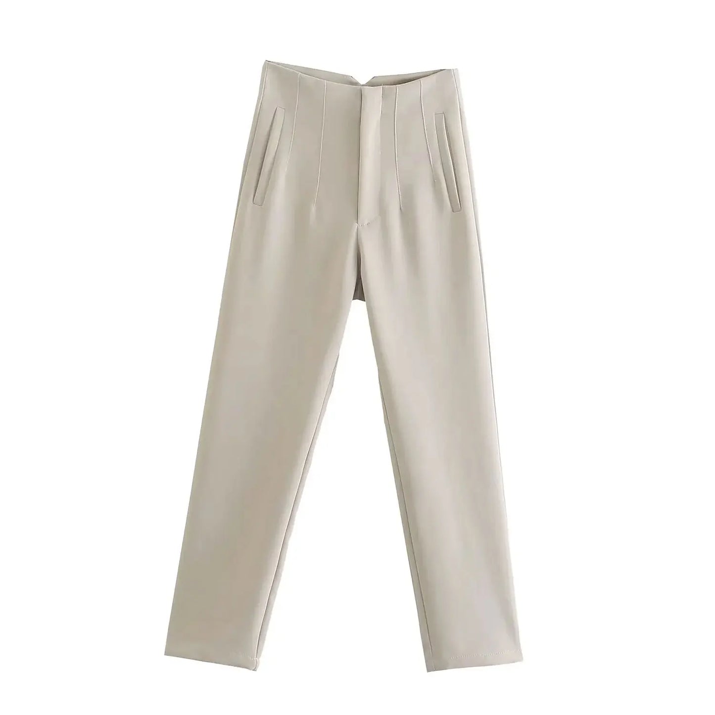 Women's High Waist Pencil Pants – Slim Office Trousers