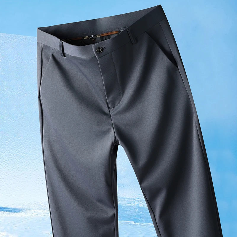 Men's Stretch Summer Pants – Lightweight Straight Fit