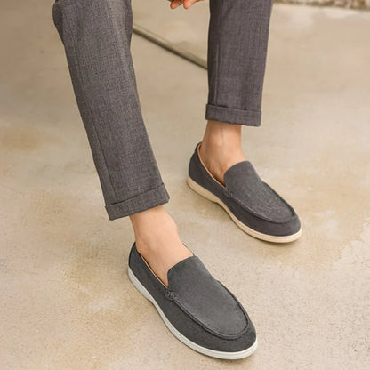 Men's Suede Loafers – Classic Slip-On Shoes