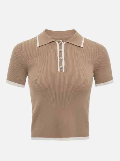 Women's Patchwork Knit Top