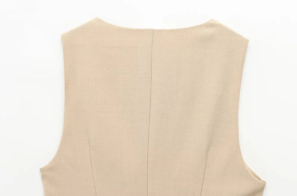 Women's V-Neck Pleated Mini Dress