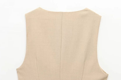 Women's V-Neck Pleated Mini Dress