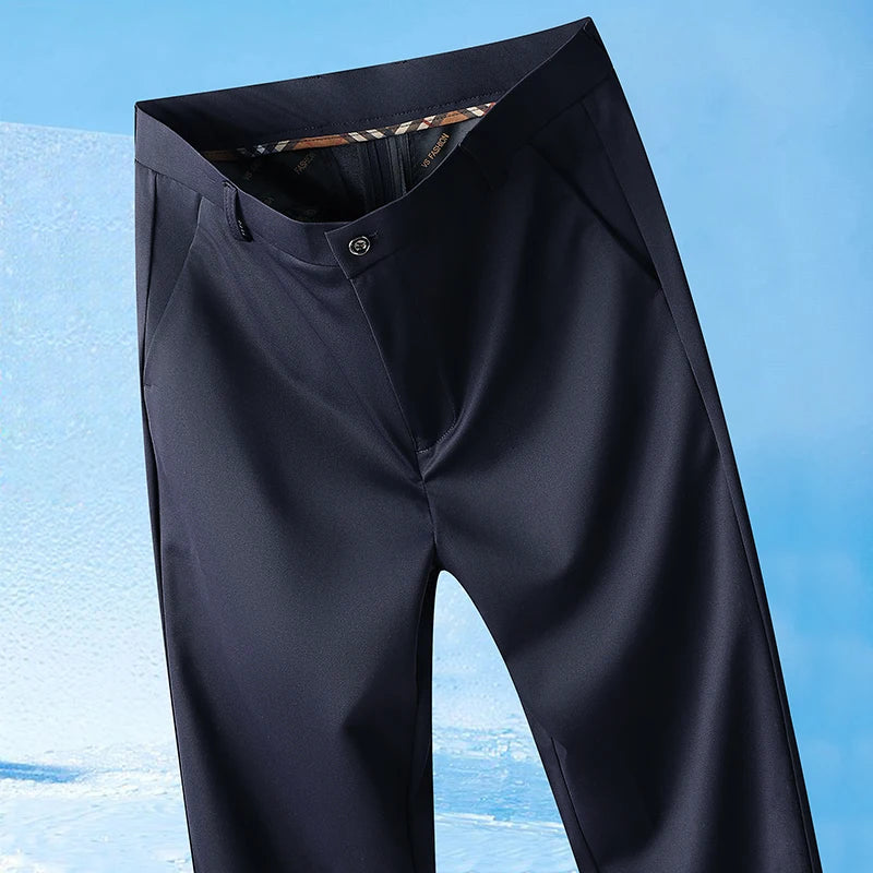 Men's Stretch Summer Pants – Lightweight Straight Fit