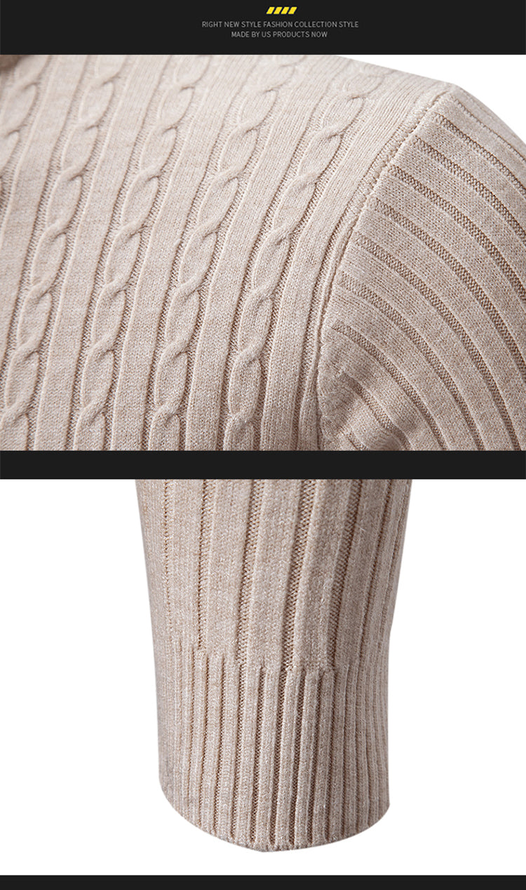 Men's High-Neck Knit Sweater