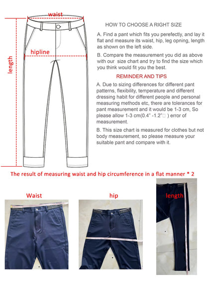 Men's Stretch Summer Pants – Lightweight Straight Fit