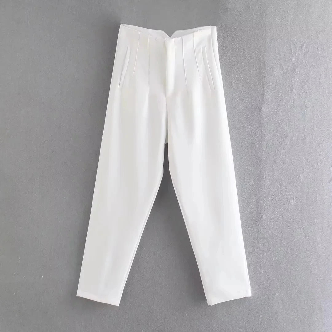 Women's High Waist Pencil Pants – Slim Office Trousers