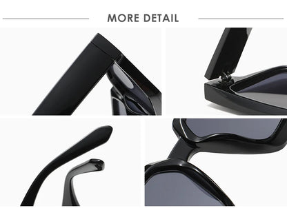 Vintage Cycling Square Sunglasses
