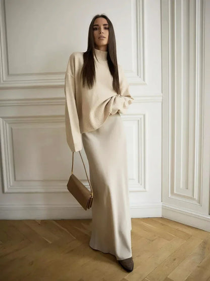 Bornladies Casual Satin Women'S Skirt Spring Summer Fashion Loose High Waist Maxi Skirts Elegant Simple Slik Fishtail Skirt