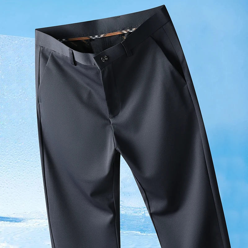 Men's Stretch Summer Pants – Lightweight Straight Fit