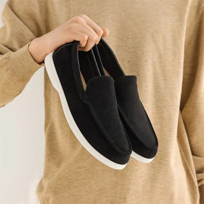Men's Suede Loafers – Classic Slip-On Shoes