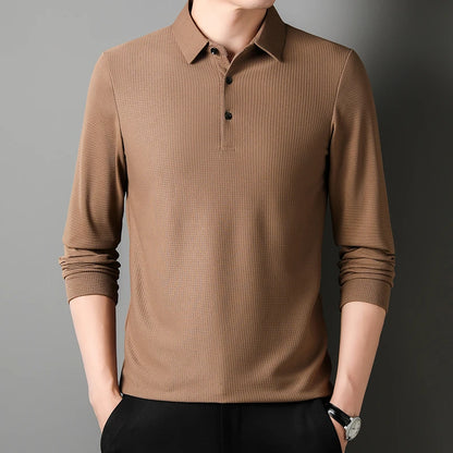 Men's Long Sleeve Polo Shirt – Business Casual
