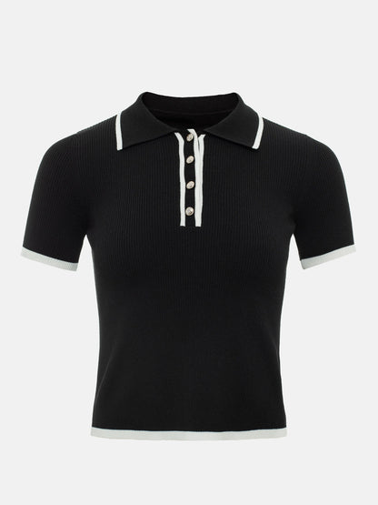 Women's Patchwork Knit Top