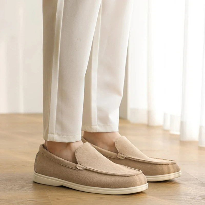 Men's Suede Loafers – Classic Slip-On Shoes