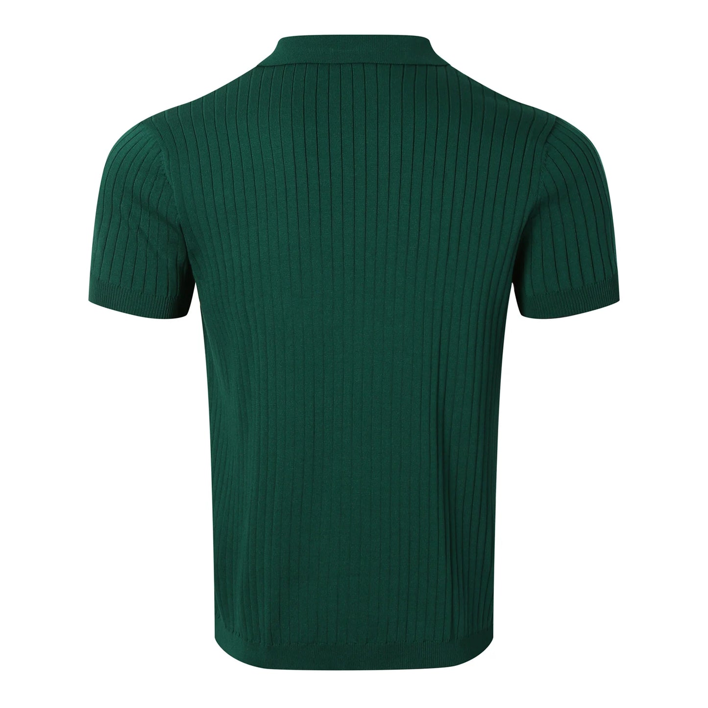 Men's Striped Knit Polo – Summer Slim Fit