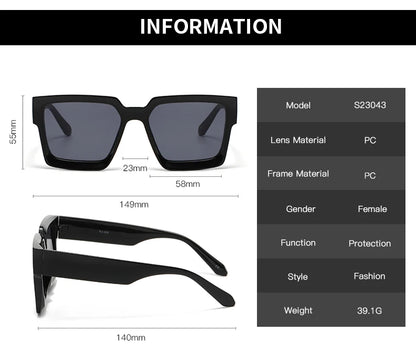 Vintage Cycling Square Sunglasses