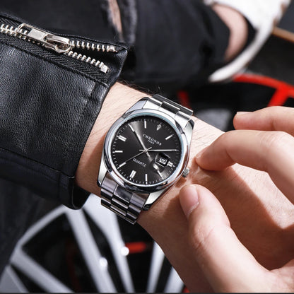 Men's Luxury Quartz Watch – Stainless Steel