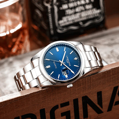 Men's Luxury Quartz Watch – Stainless Steel