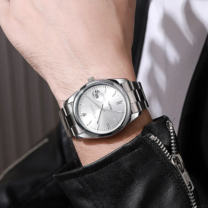 Men's Luxury Quartz Watch – Stainless Steel