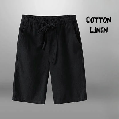Men's Cotton Linen Shorts – Breathable Summer