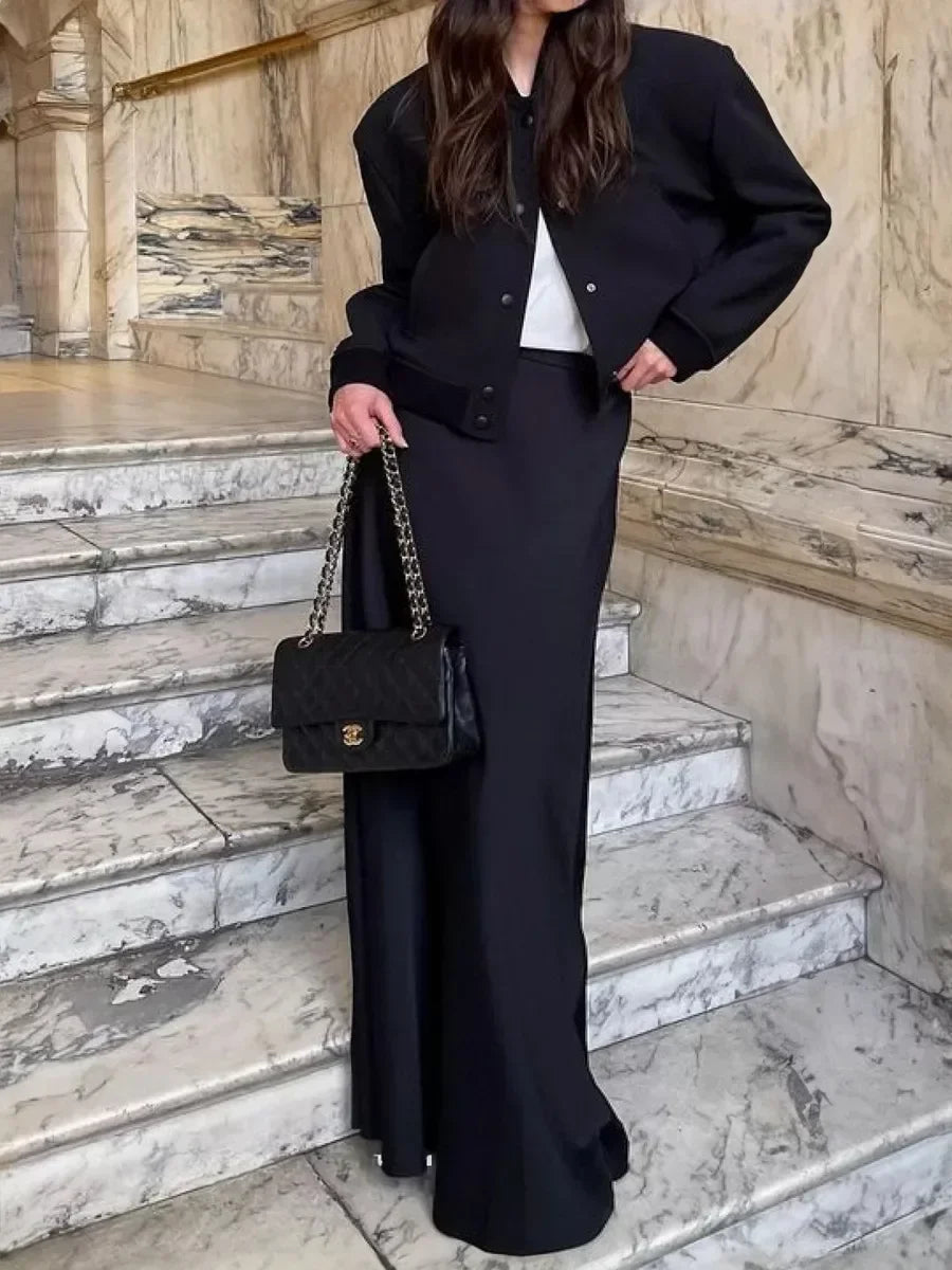 Bornladies Casual Satin Women'S Skirt Spring Summer Fashion Loose High Waist Maxi Skirts Elegant Simple Slik Fishtail Skirt