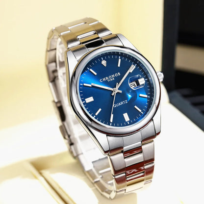 Men's Luxury Quartz Watch – Stainless Steel