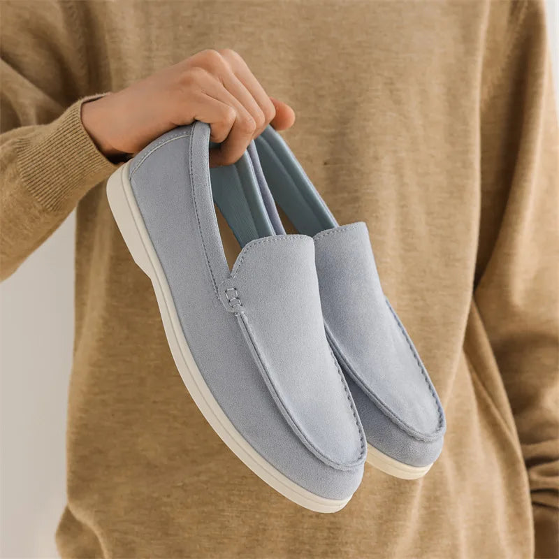 Men's Suede Loafers – Classic Slip-On Shoes