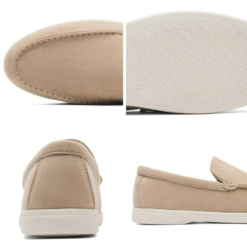 Men's Suede Loafers – Classic Slip-On Shoes
