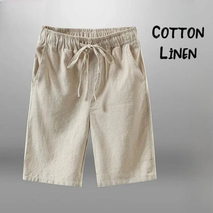 Men's Cotton Linen Shorts – Breathable Summer