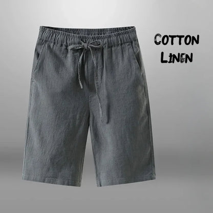 Men's Cotton Linen Shorts – Breathable Summer