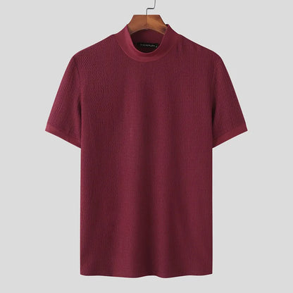 Men's High-Neck Summer T-Shirt