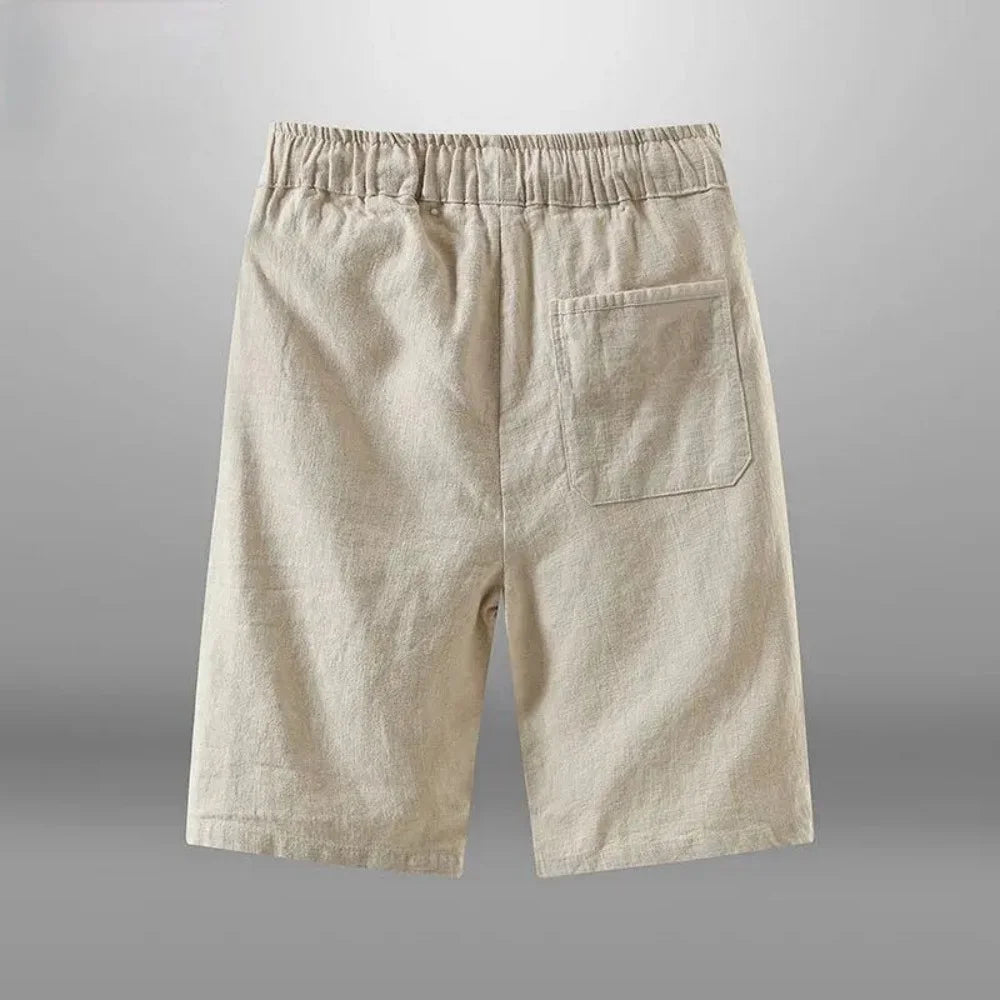 Men's Cotton Linen Shorts – Breathable Summer