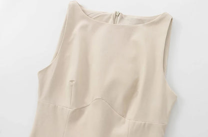 Women's Ruffled Mini Dress – Sleeveless Bow Detail