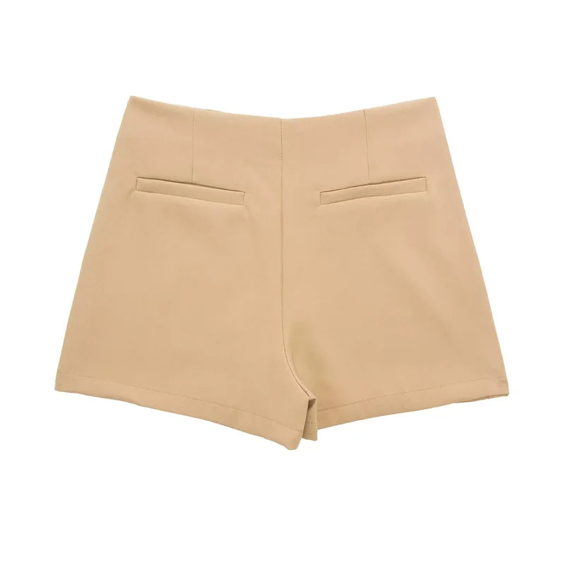 Women's Asymmetric Skort – High Waist Mini