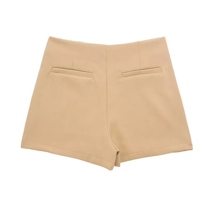 Women's Asymmetric Skort – High Waist Mini