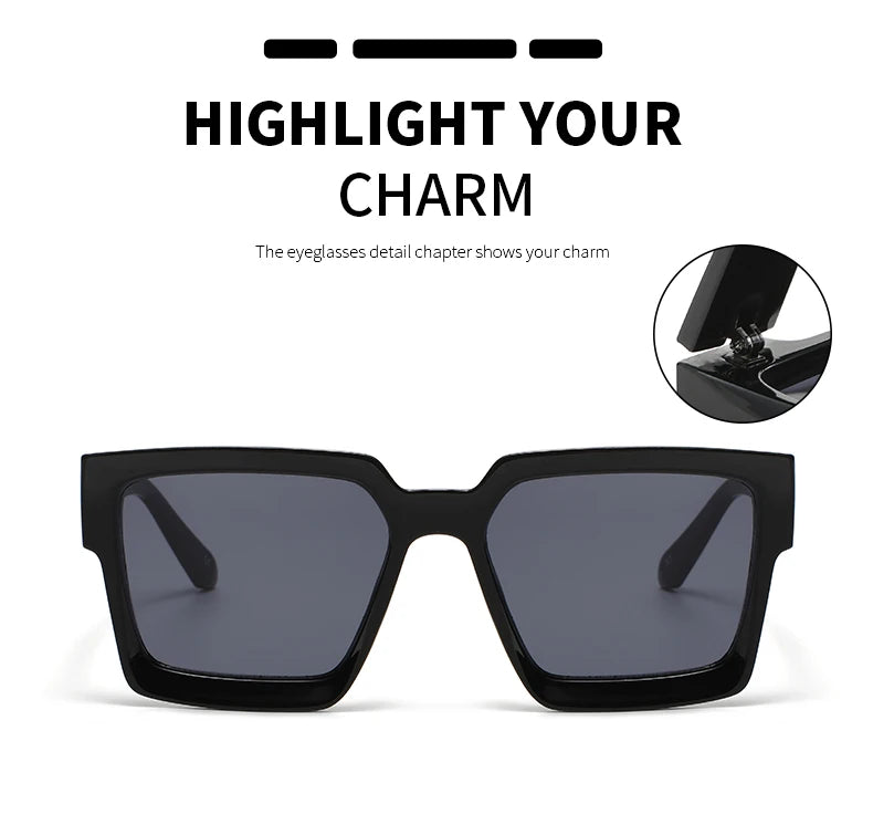 Vintage Cycling Square Sunglasses