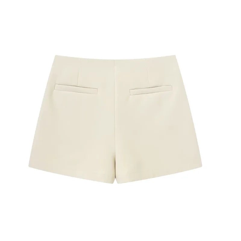 Women's Asymmetric Skort – High Waist Mini