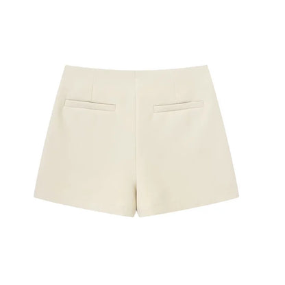 Women's Asymmetric Skort – High Waist Mini