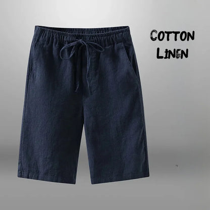 Men's Cotton Linen Shorts – Breathable Summer