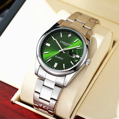 Men's Luxury Quartz Watch – Stainless Steel