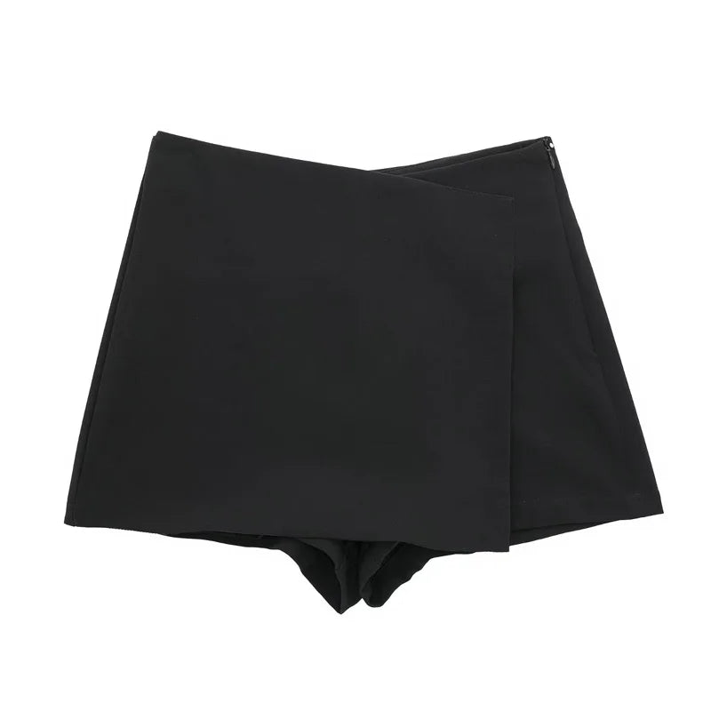 Women's Asymmetric Skort – High Waist Mini