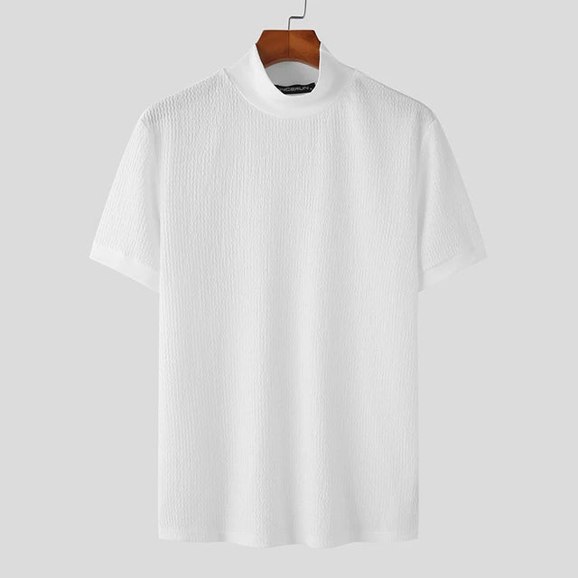 Men's High-Neck Summer T-Shirt