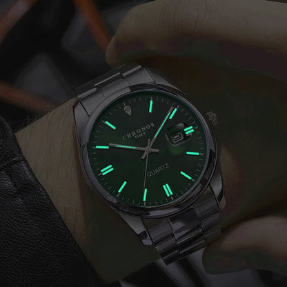 Men's Luxury Quartz Watch – Stainless Steel