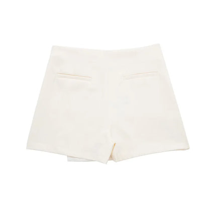 Women's Asymmetric Skort – High Waist Mini