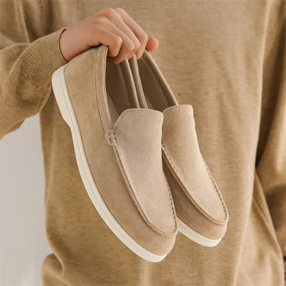 Men's Suede Loafers – Classic Slip-On Shoes
