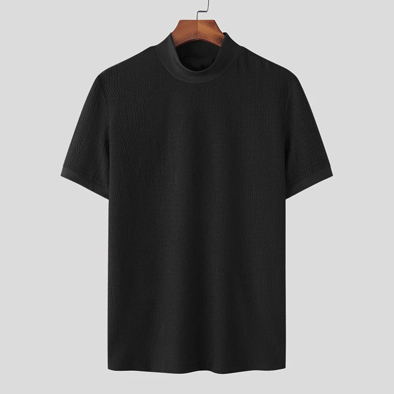 Men's High-Neck Summer T-Shirt