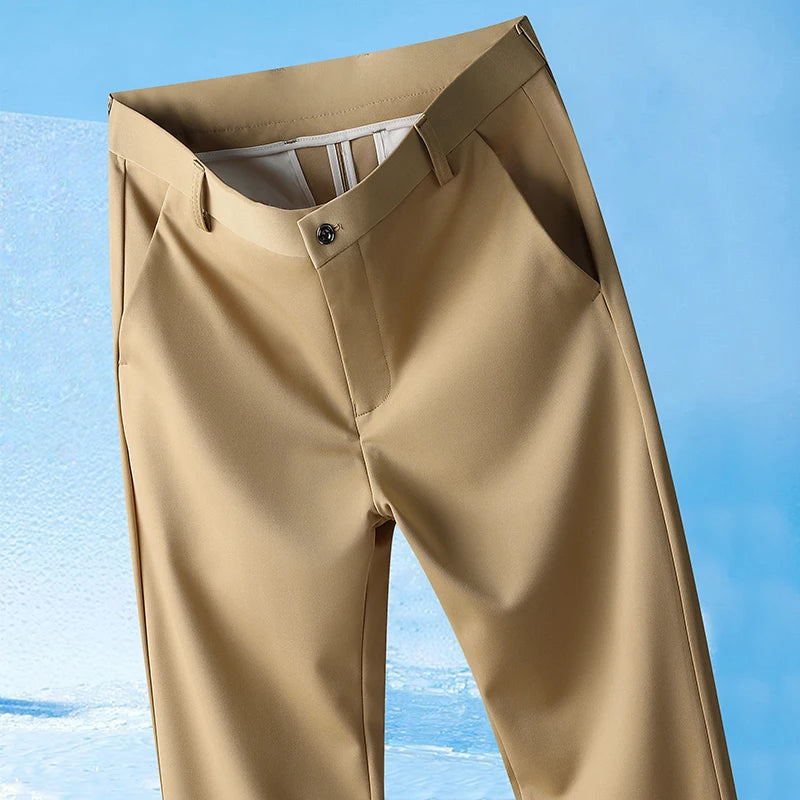Men's Stretch Summer Pants – Lightweight Straight Fit