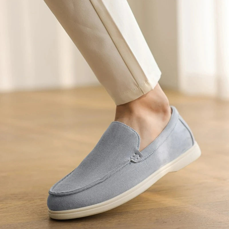 Men's Suede Loafers – Classic Slip-On Shoes